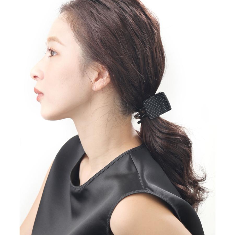 ヴァンテーヌ SALE ヘアクリップ バンスクリップ スタッズ風 まとめ髪