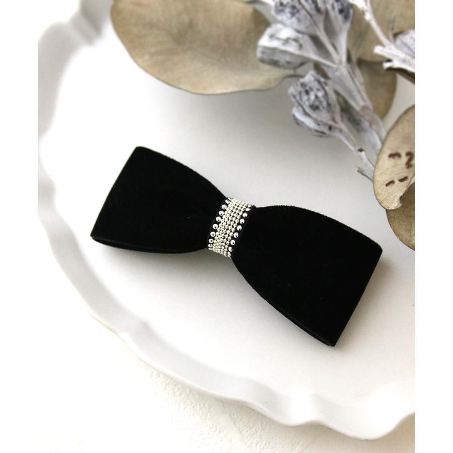 ヴァンテーヌ バレッタ ヘアクリップ リボン ベルベット
