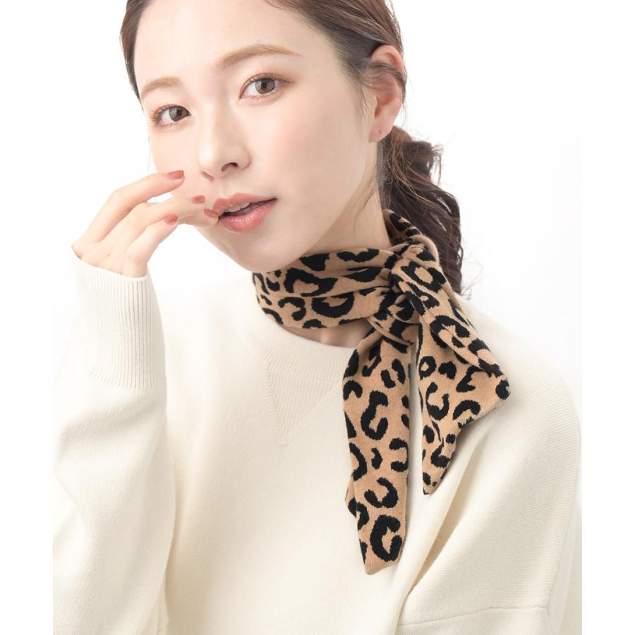 ヴァンテーヌ ヘアバンド レオパード柄 豹柄 ワイヤー入り ニット