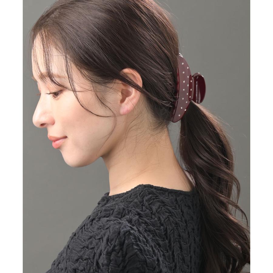 ヴァンテーヌ ラインストーン ドット バンスクリップ ヘアアクセ 大人