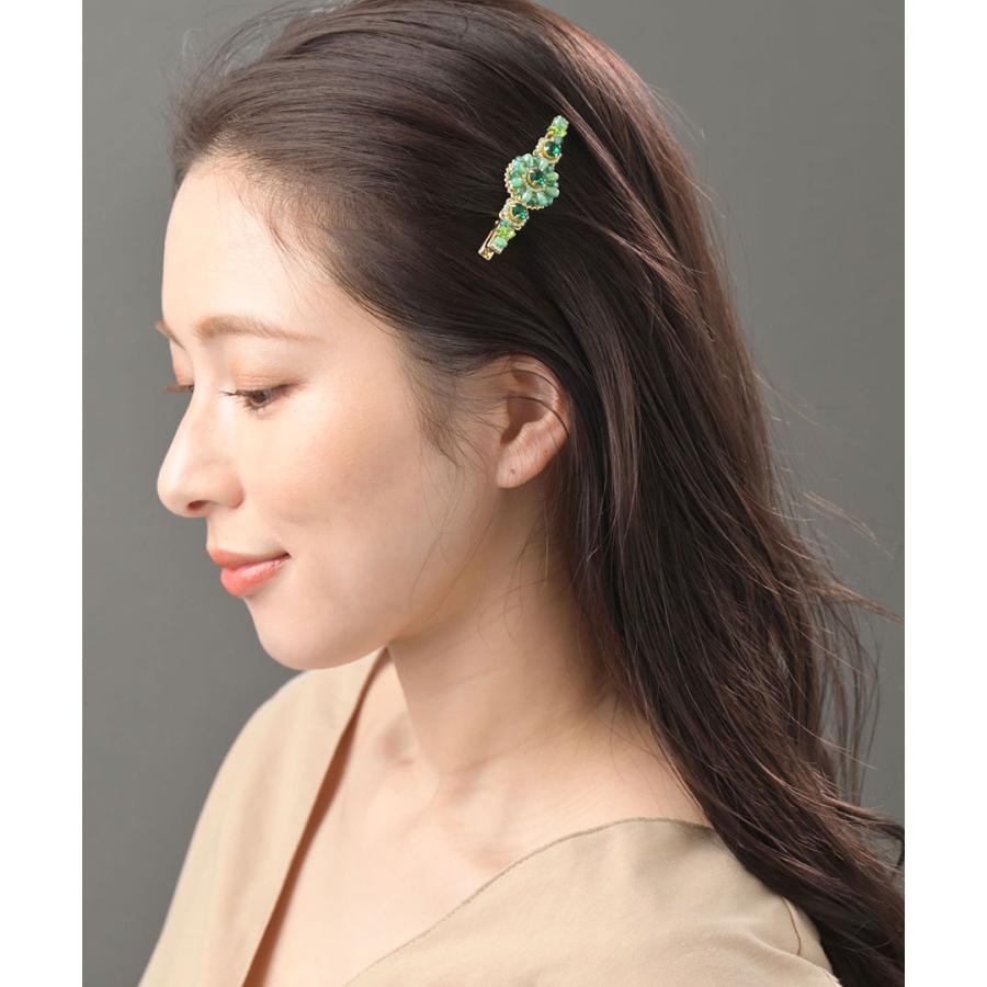 ヴァンテーヌ フラワービジューヘアクリップ 大人 花 クリスタル