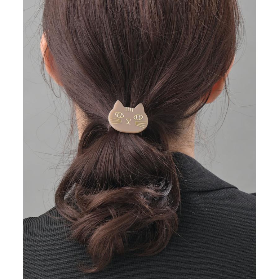 ヴァンテーヌ ヘアゴム ヘアカフ 猫 ポニーフック ヘアアクセ 可愛い