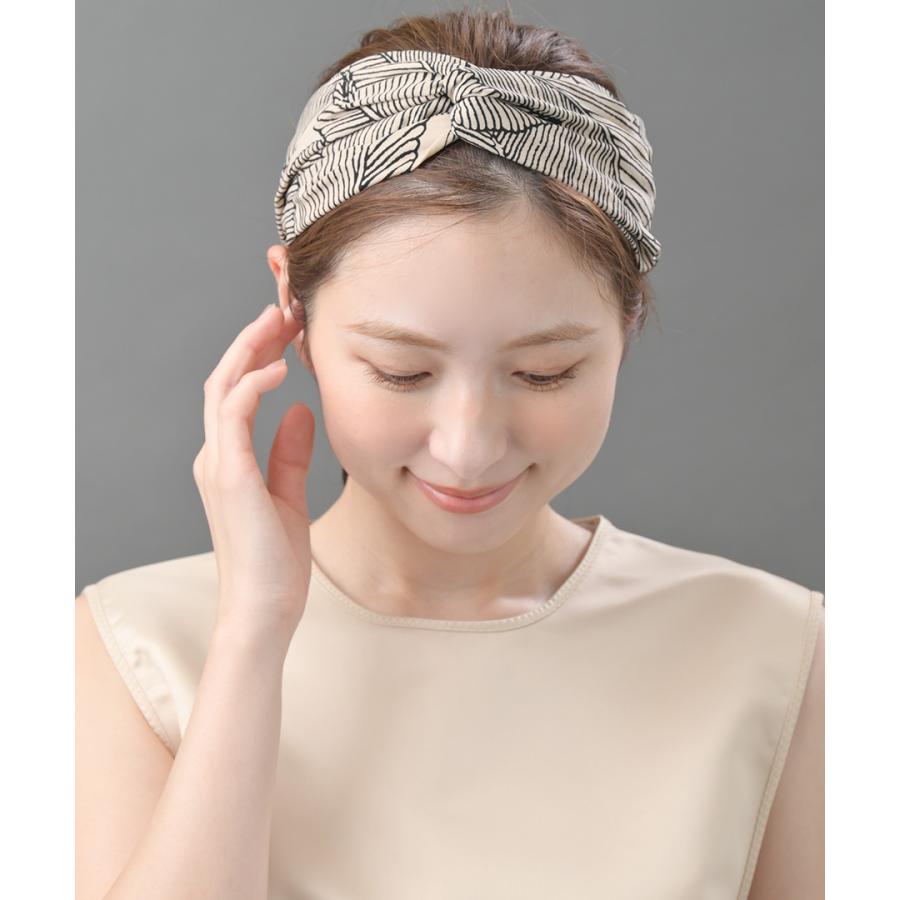 ヴァンテーヌ ヘアバンド ターバン ボタニカル柄 ヘアターバン ヘア