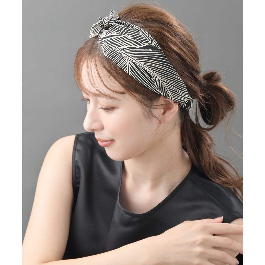 ヴァンテーヌ ヘアバンド ターバン ボタニカル柄 ヘアターバン ヘア