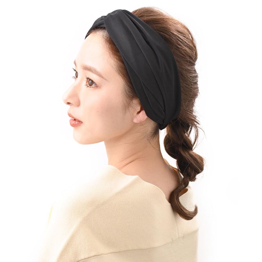 ヴァンテーヌ クロスターバンヘアバンド 無地 カジュアル 大人っぽい