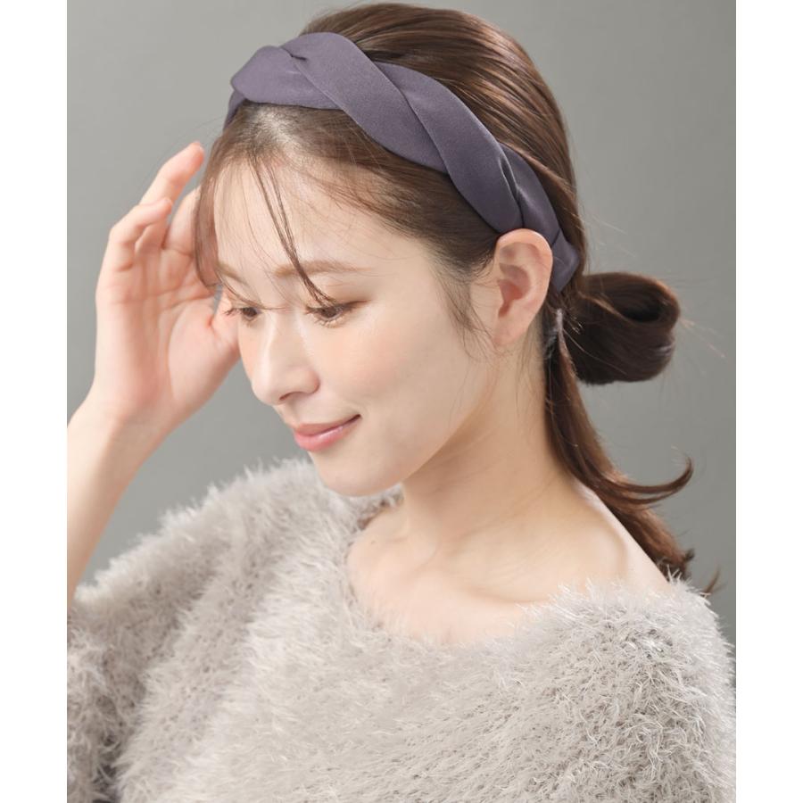 ヴァンテーヌ カチューシャ ツイスト 無地 痛くない ヘアアクセサリー