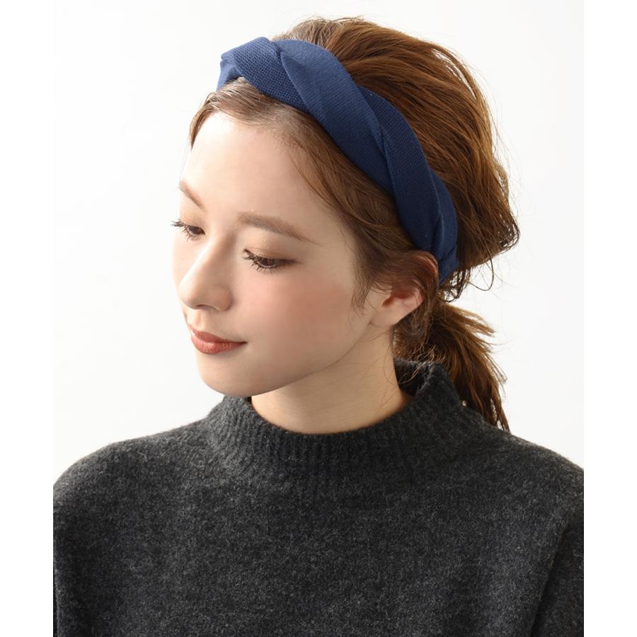 ヴァンテーヌ 新春セール カチューシャ ツイスト ニット ヘア