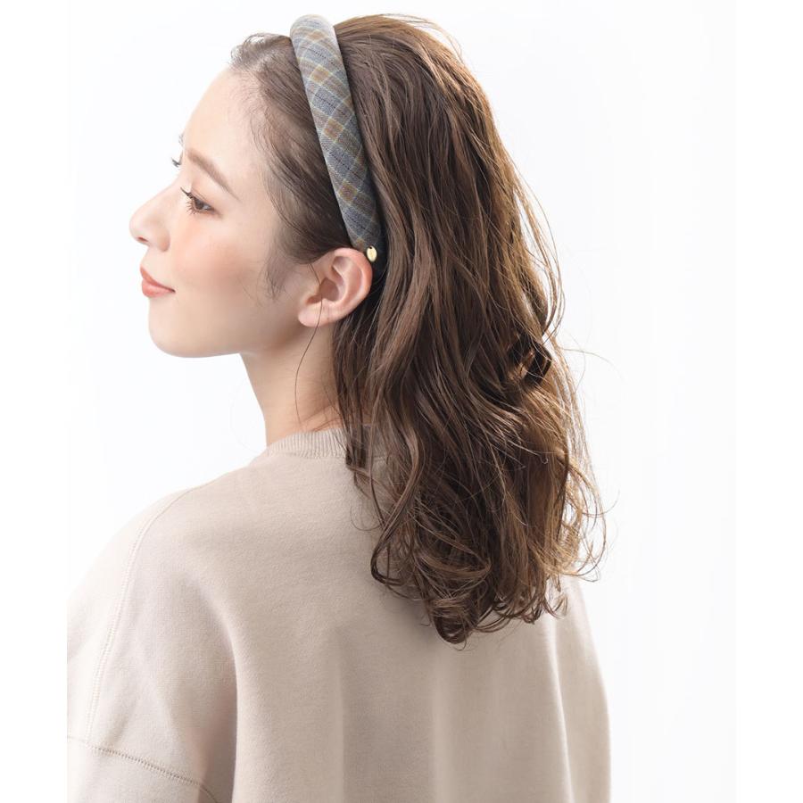 ヴァンテーヌ SALE チェック柄カチューシャ ポニーテール ヘッドアクセ 