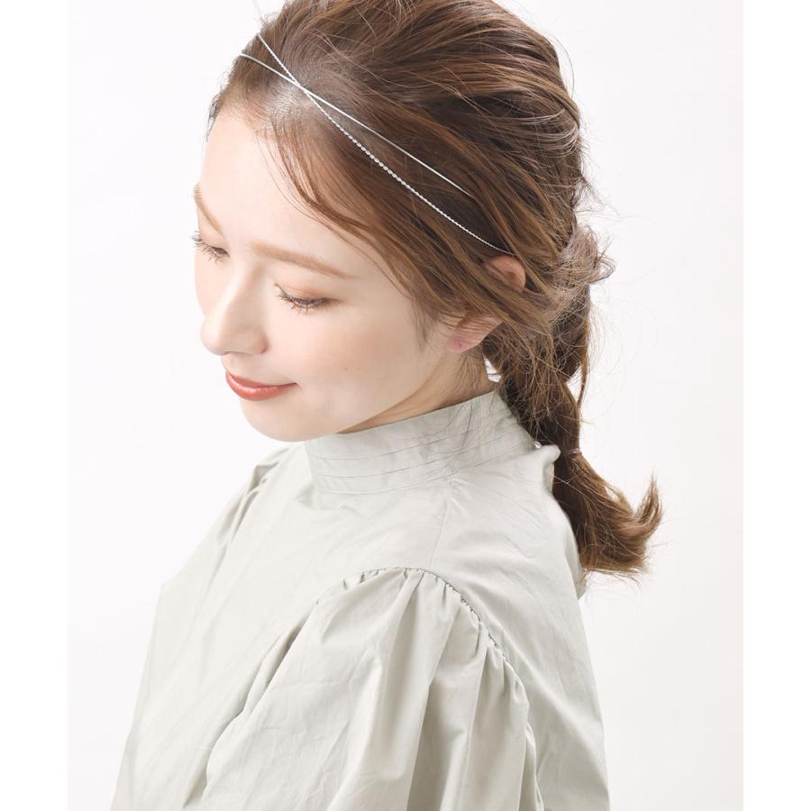 カチューシャ メタル クロス シンプル ヘッドアクセサリー まとめ髪 ヘアアクセサリー HK-279｜vingtaine｜10