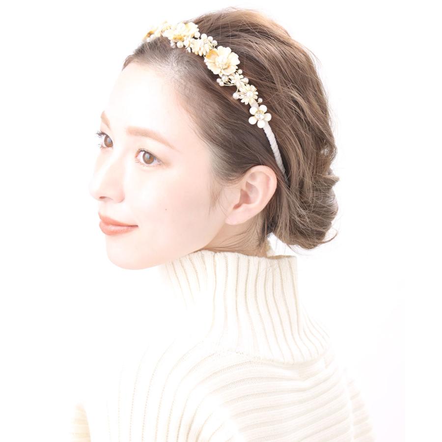 カチューシャ フラワー ニュアンス ヘアアクセサリー 上品 大人カジュアル HK-296　ゆうパケット不可｜vingtaine｜06