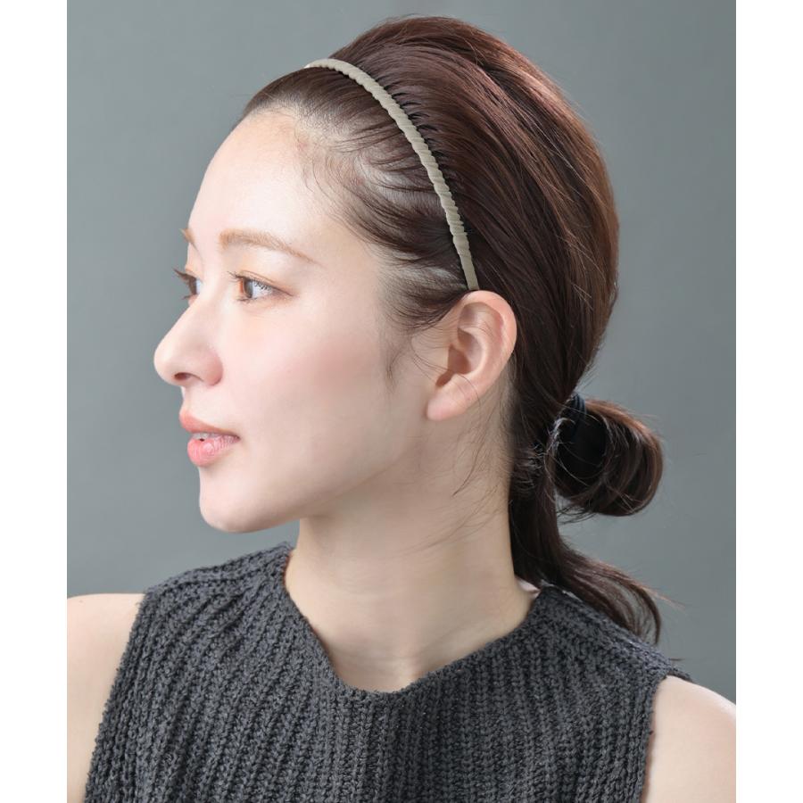 ヴァンテーヌ コーム付き スリムカチューシャ 大人シンプルヘアバンド