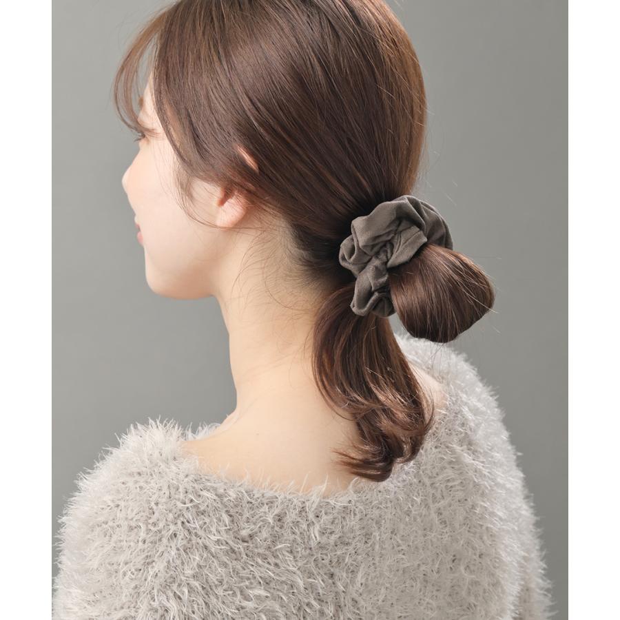 ヴァンテーヌ シュシュ スエード調 ベーシックカラー シンプル