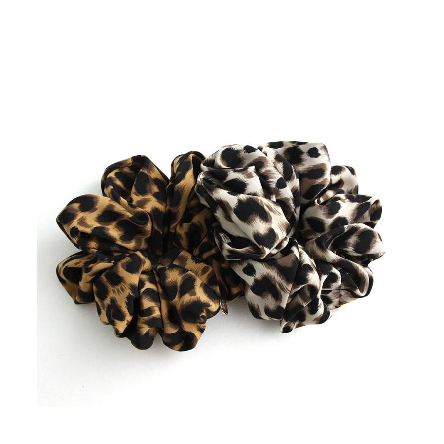 ヴァンテーヌ シュシュ レオパード柄 ヒョウ柄 大人 レディース ヘア