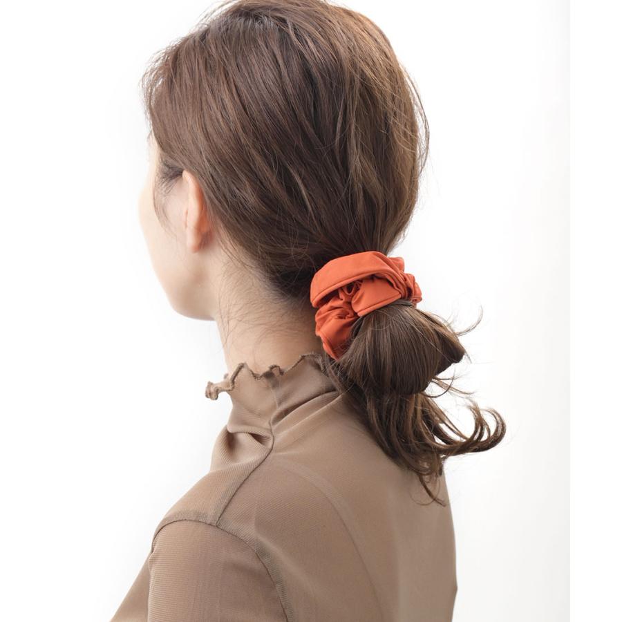 ヴァンテーヌ シュシュ カラー パイピング シンプル タフタ 無地