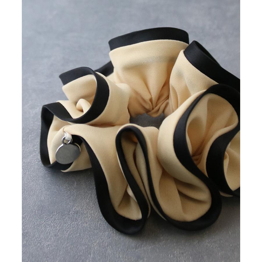 【人気】VALENTINO シュシュ 2点セット ヴァンテーヌ シュシュ バイカラー パイピング 配色 ヘアゴム