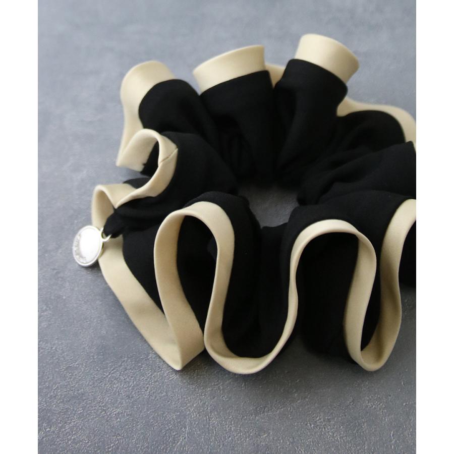 【人気】VALENTINO シュシュ 2点セット ヴァンテーヌ シュシュ バイカラー パイピング 配色 ヘアゴム