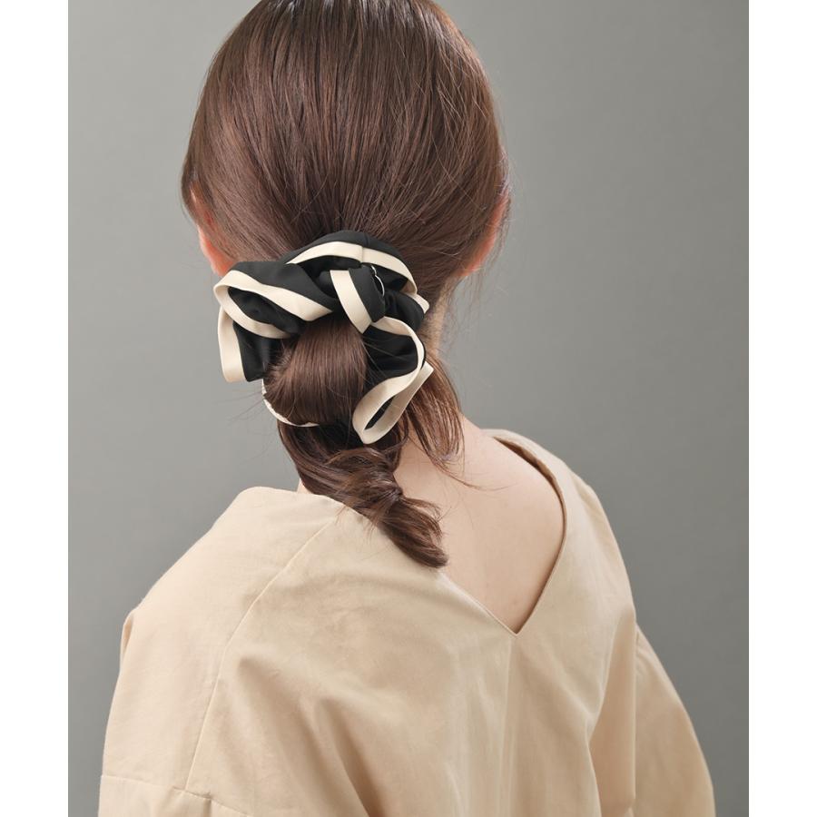 【人気】VALENTINO シュシュ 2点セット ヴァンテーヌ シュシュ バイカラー パイピング 配色 ヘアゴム