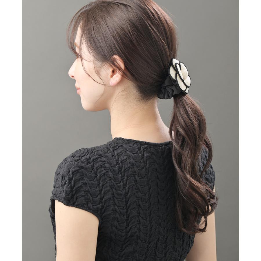ヴァンテーヌ カメリア シュシュ モノトーン メッシュ上品 大人可愛い 結婚式 2次会 HS-217 爆買 : VINGTAINE - 通販 ...