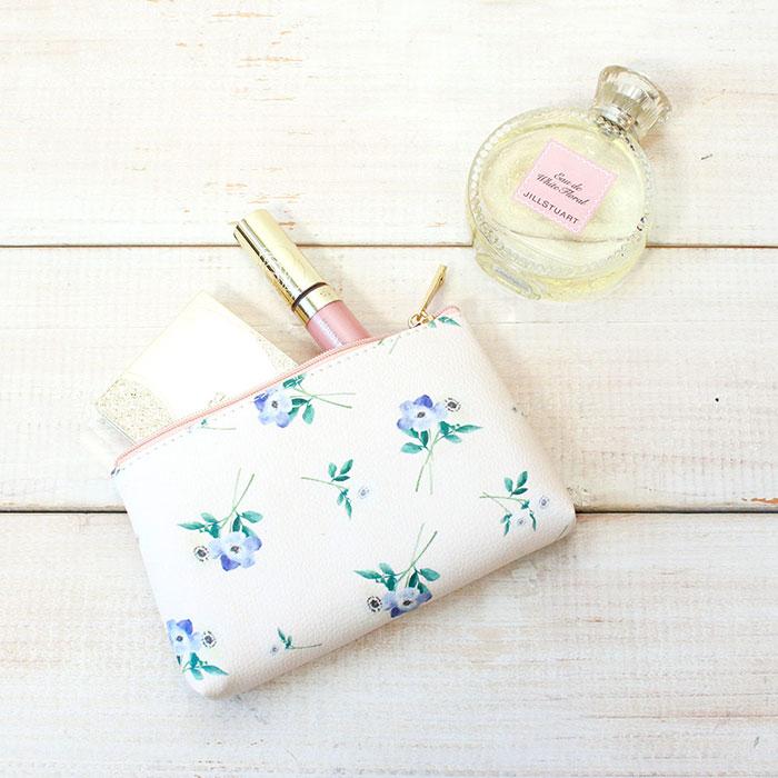 LABCLIP/ラボクリップ】ポーチ ミニ 花こよみ 花柄 フラワー 雑貨 小物