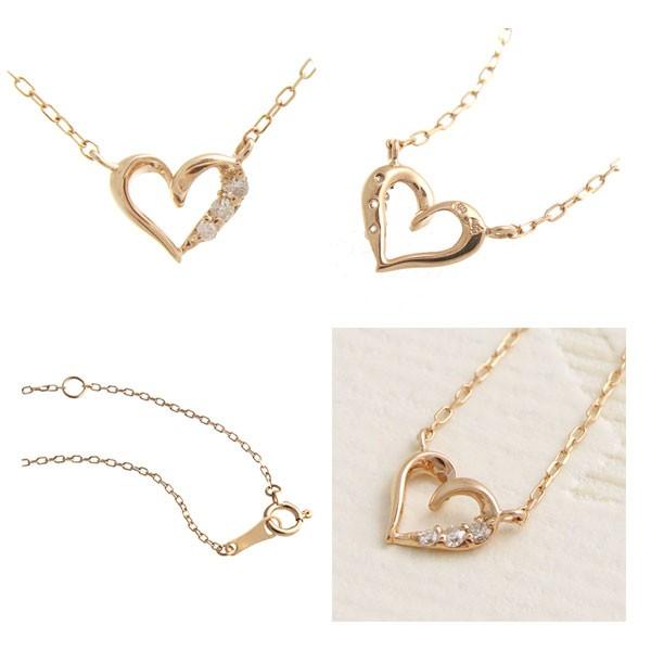 ゴールドハートネックレス with クラウン（長さ調節可能） ネックレス] ゴールドハート（素材：ステンレス） | auca's STORE