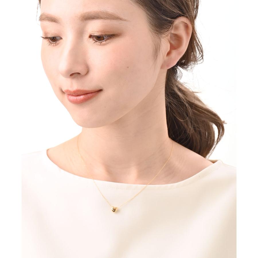 ヴァンテーヌ K10 YG ネックレス ハート モチーフ シンプル 上品 ヴァンテーヌ K10 YG ネックレス ハート モチーフ シンプル 上品