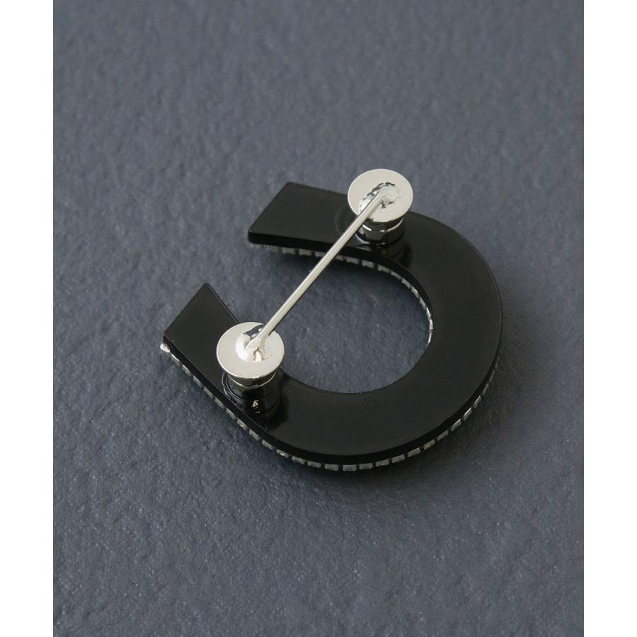 ヴァンテーヌ マグネット式ブローチ 馬蹄モチーフ ホースシュー パール