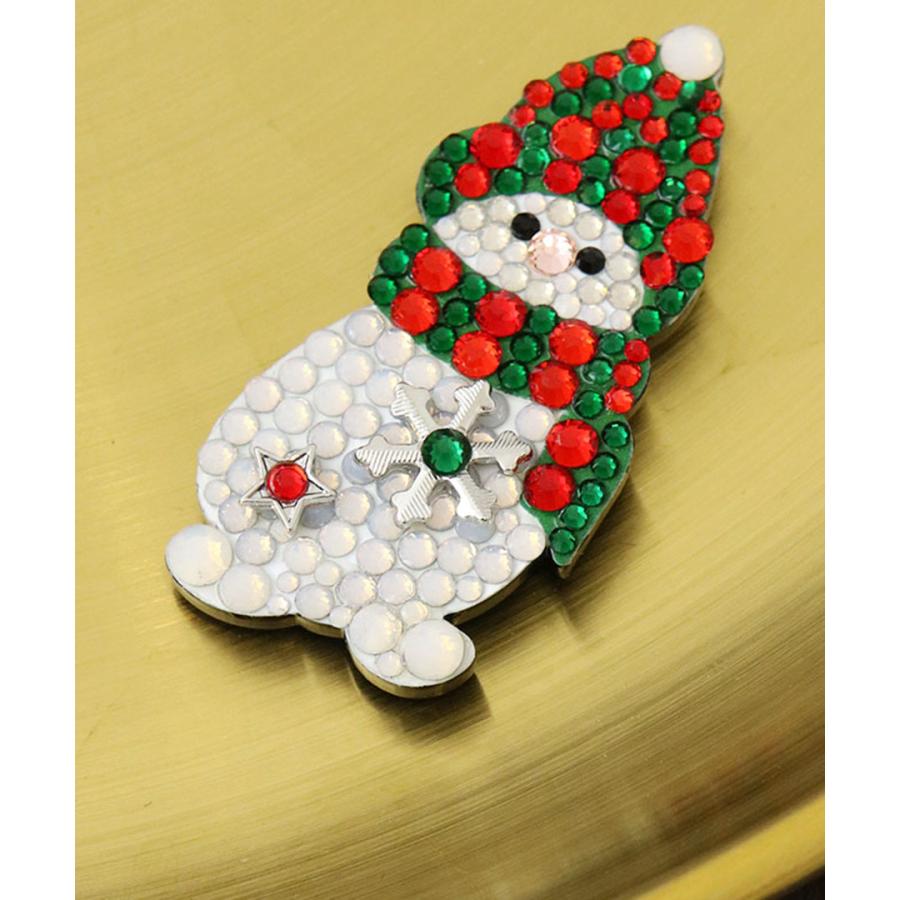 ヴァンテーヌ マグネット式ブローチ スノーマンモチーフ 雪だるま Xmas