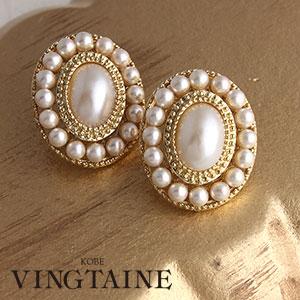 ピアス イヤリング パール オーバル クラシカル 大ぶり チタンポスト P1134 ゆかた 浴衣 アクセサリーshop レディース かわいい P1134 神戸ヴァンテーヌ ヤフー店 通販 Yahoo ショッピング