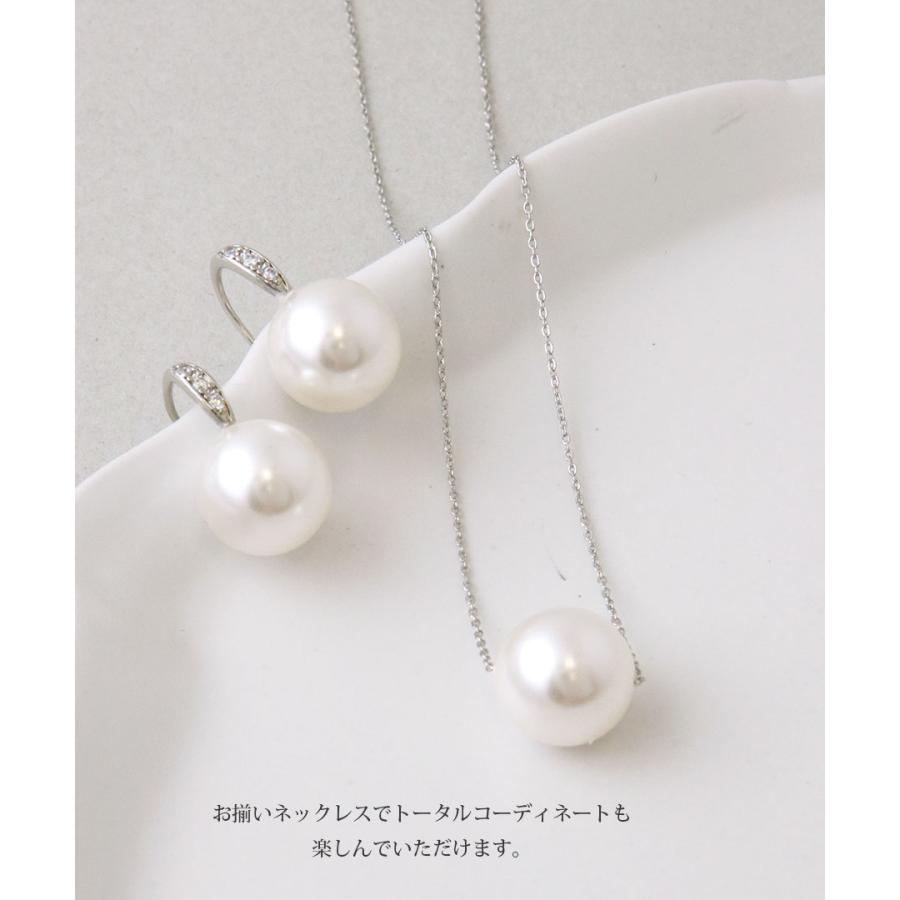 ヴァンテーヌ ピアス パール フック 12mm スワロフスキークリスタル