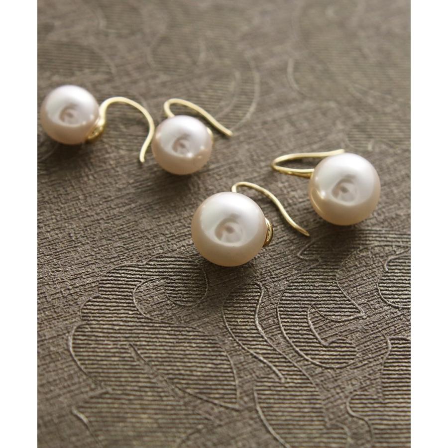ヴァンテーヌ 一粒パールフックピアス（10mm/12mm）パール ピアス 一粒
