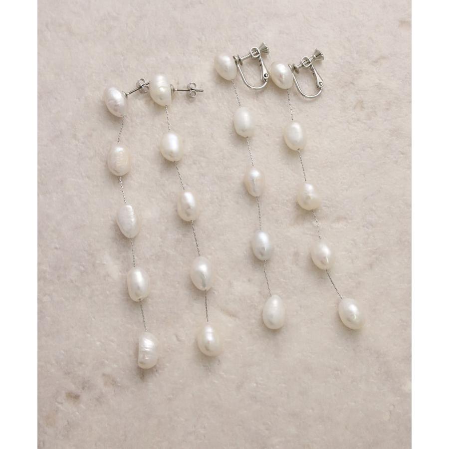ネコポス送料無料 Ginger5月号掲載 5粒淡水パールロングピアス イヤリング バロックパール ロングピアス 金属アレルギー P1855 Mbgt P1855 神戸ヴァンテーヌ 通販 Yahoo ショッピング