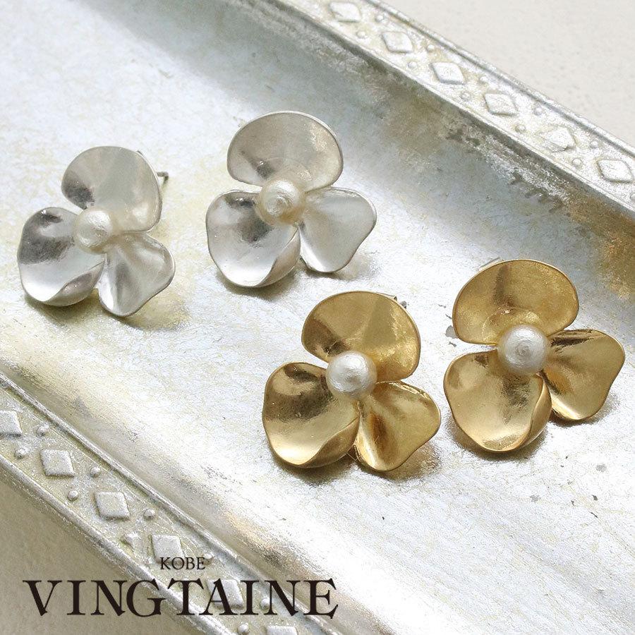 コットンパールフラワーピアス イヤリング M 上品 大人可愛い お花 プレゼント P5033 P5033 神戸ヴァンテーヌ ヤフー店 通販 Yahoo ショッピング