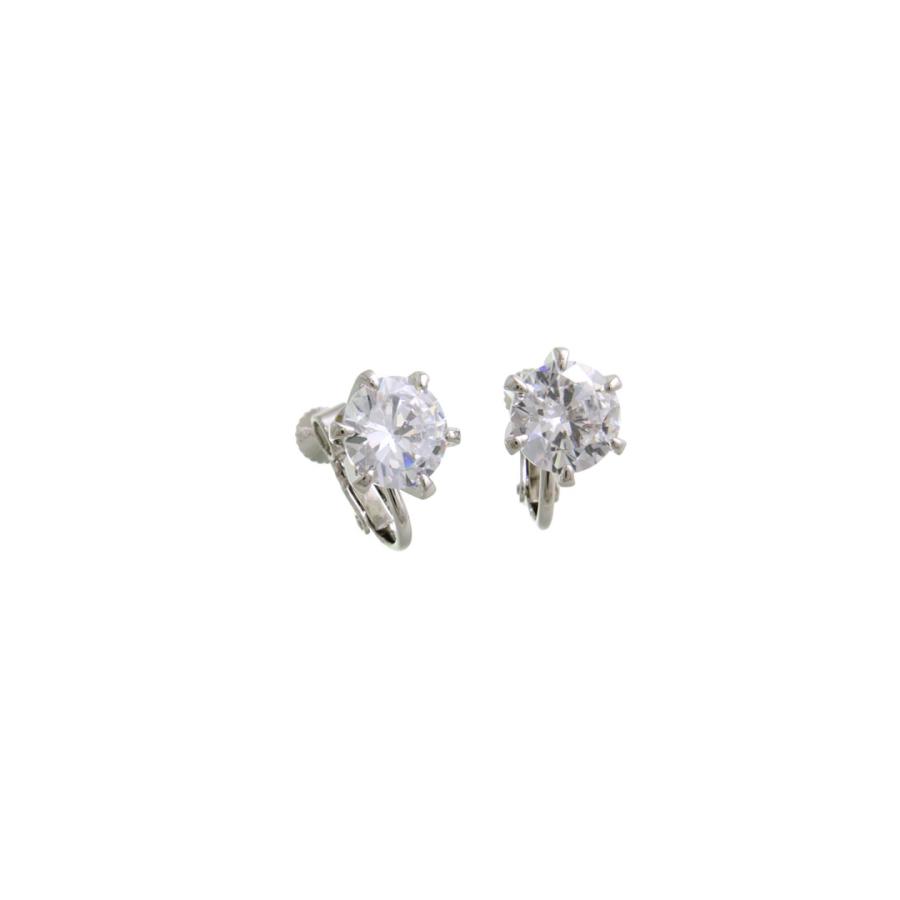 ヴァンテーヌ ピアス イヤリング 一粒 キュービックジルコニア (8mm
