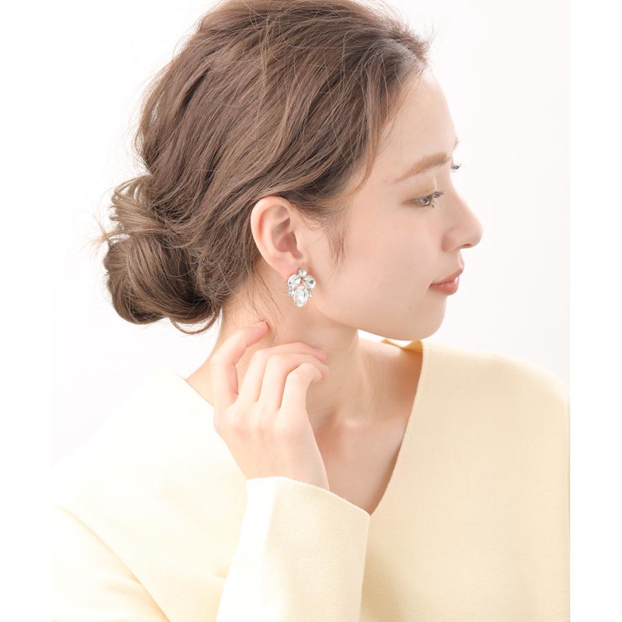ヴァンテーヌ ピアス イヤリング ガラスストーン ビジュー 華やか 上品 