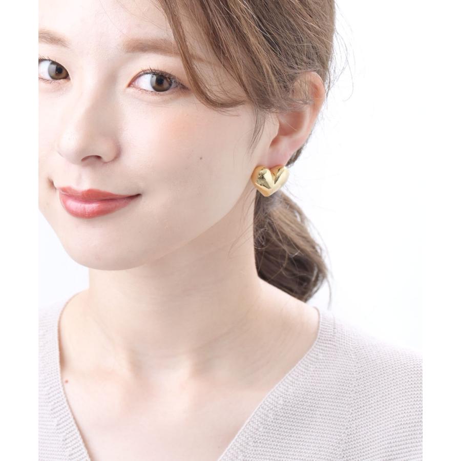 ヴァンテーヌ ピアス イヤリング ハート メタル ぽってり ヴァンテーヌ ピアス イヤリング ハート メタル ぽってり