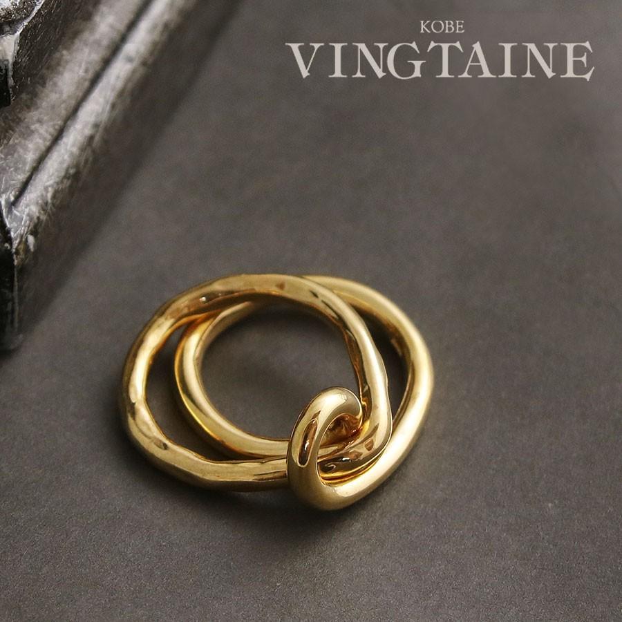 シルバー925 K18ゴールドコーティング レイヤード2連リング Silver925 シンプル 大人 カジュアル デイリー 指輪 Svr111 Svr111 神戸ヴァンテーヌ 通販 Yahoo ショッピング