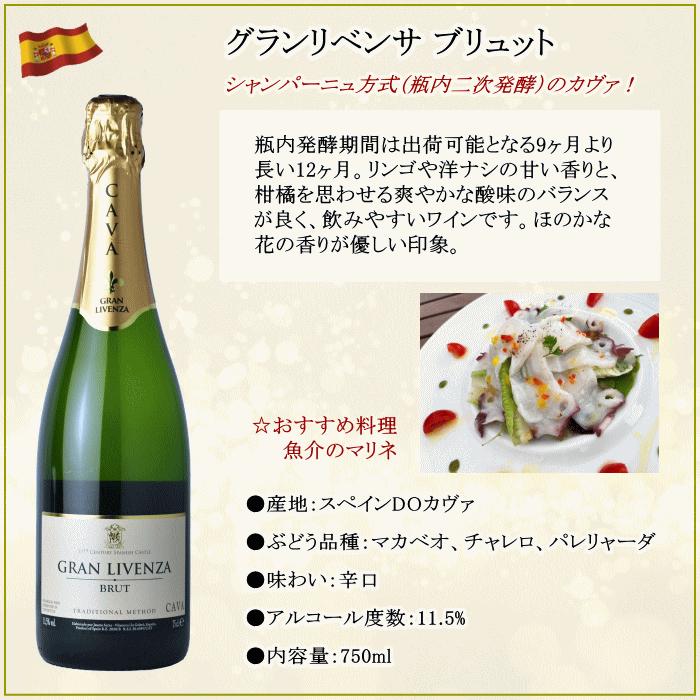 スパークリングワイン セット 辛口 6本 泡 フランス イタリア スペイン