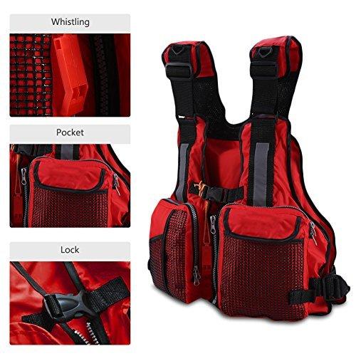 クラシック フィッシングベスト ライフジャケット 防災 ウィンドサーフィン カヤック 川遊び 呼び子付け 反射テープ付き ライフジャケット