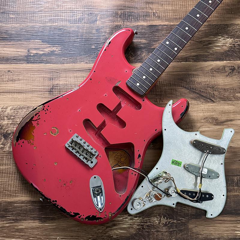 ［中古］Fender Custom Shop / Michael Landau Signature 1963 Stratocaster Relic Fiesta Red over 3CS 2022｜vintage-style｜14