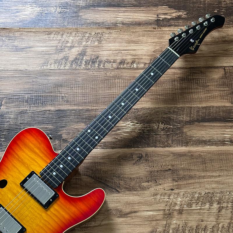 中古］K.Nyui Custom Guitars / KNTE Semi-Hollow Cherry Sunburst