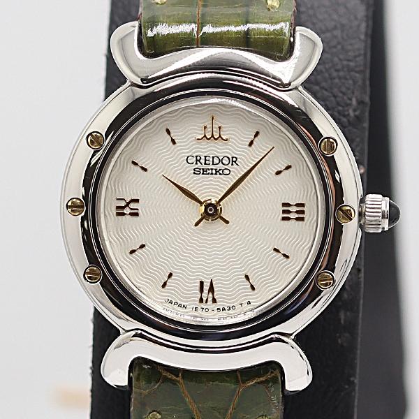 デッドストック級 保存袋付 稼動 美品 セイコー クレドール 1E70-2A40