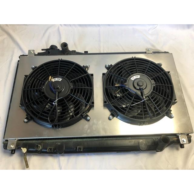 スープラ JZA80 後期用 アルミファンシュラウド+電動ファン キット