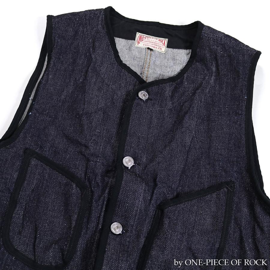 ONE-PIECE OF ROCK ORJ18002 ワークベスト フォアマンズベスト 13.5oz. ORIGINAL DENIM FOREMAN'S VEST WWII ワンピースオブロック｜vintage｜04