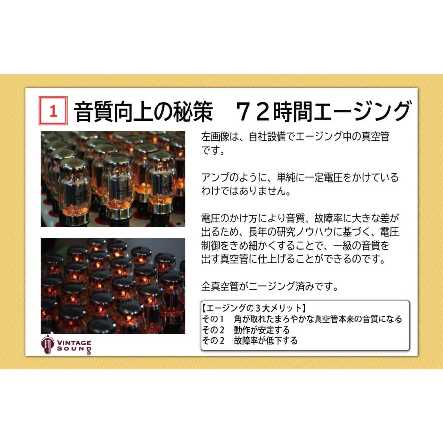 2A3   EH エレハモゴールド 2本マッチ 真空管PG29 　【１年ロング保証】【音質向上72時間EG】【高信頼管】｜vintagesound｜06