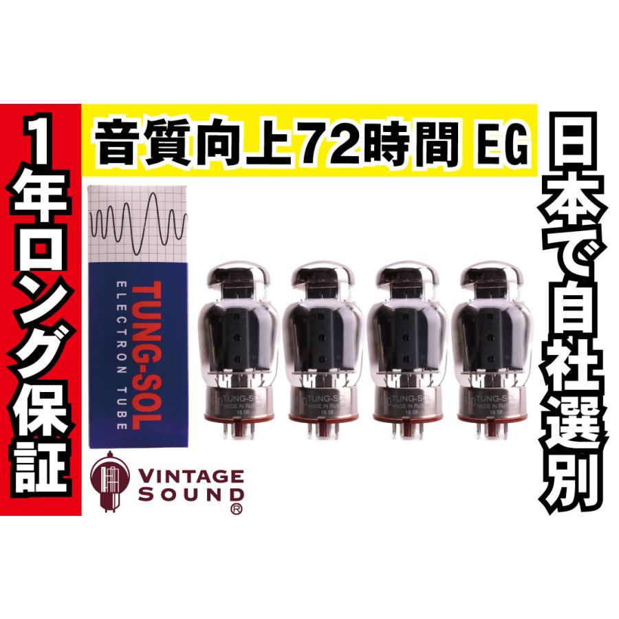 6550 TUNG-SOL タングソル 4本マッチ 中パワー 真空管PX22【1年