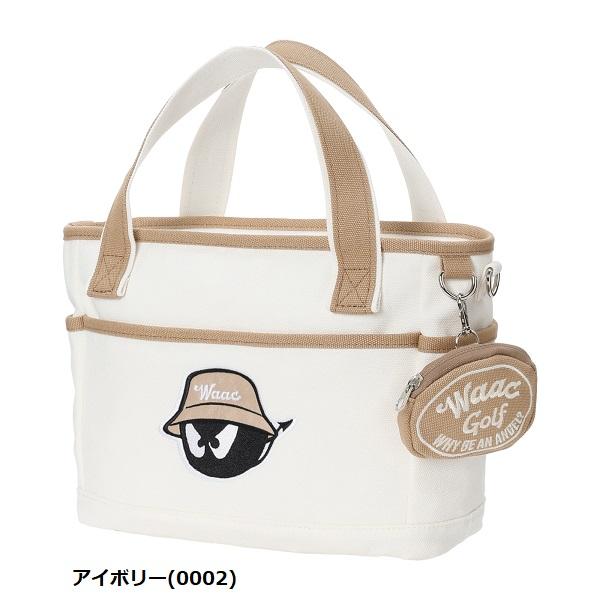 WAAC ホワイト　カートバッグ　完売品 WAAC ワック ゴルフ ラウンドバッグ UNISEX キャンバスカートバッグ