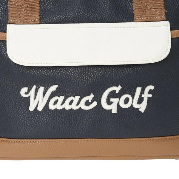 WAAC♡ゴルフウェア・カードバッグ・バイザー6点セット定価13万円超！ WAAC ワック ゴルフ ラウンドバッグ UNISEX Grainy Synthetic Leather