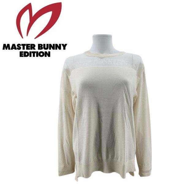マスターバニーエディション レディース シルク混天竺 クルーネック ニット MASTER BUNNY EDITION 759-1270902 | MASTER BUNNY EDITION