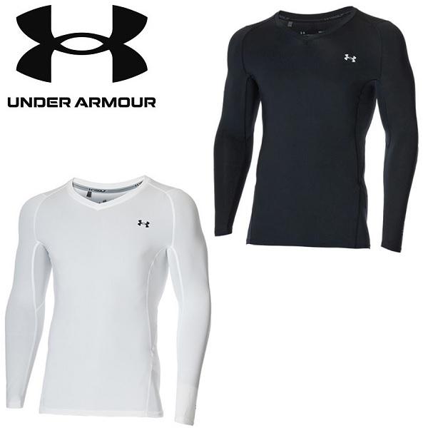 アンダーアーマー ゴルフ アンダーウェア  ヒートギア フィッティド ロングスリーブ 長袖 Vネック インナーシャツ UNDER ARMOUR 1371673 | UNDER ARMOUR