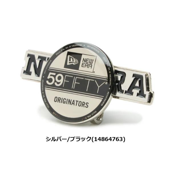 ニューエラ ゴルフ ベーシックマーカー ワードマークロゴ/バイザーステッカー シルバー/ブラック NEWERA (14864763) | NEW ERA | 01